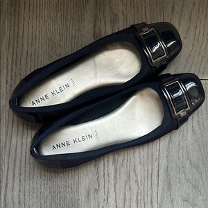 Anne Klein Navy Ballet Flats